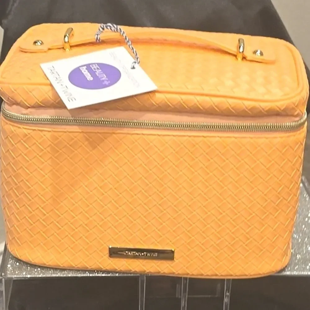 Tartan‎ & Twine Apricot Weave Deluxe Train Case